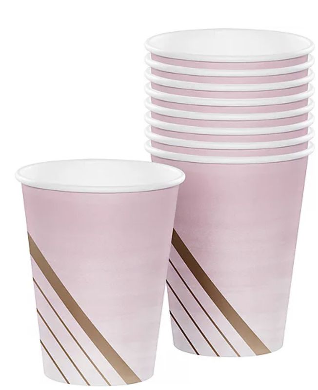 12CUP 12/8CT FOIL ROSE ALL DAY