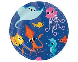 Plate 7” 8CT OCEAN CELEBRATION