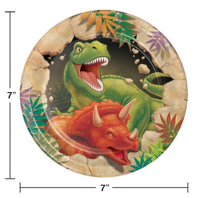 PLATE7&quot; 8/CT DINO BLAST