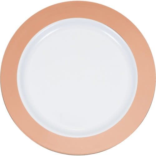 PLATE 10.25INCH 10CT ROSE GOLD RIM