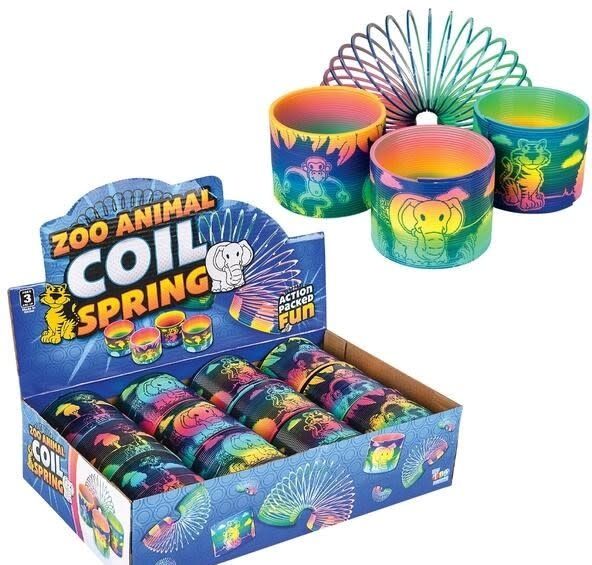 3" ZOO ANIMAL PRINT COIL SPRING 3" ZOO ANIMAL PRINT COIL SPRING