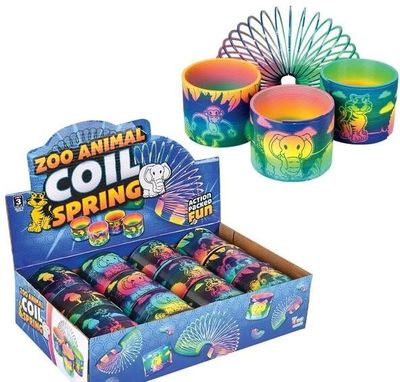 3" ZOO ANIMAL PRINT COIL SPRING