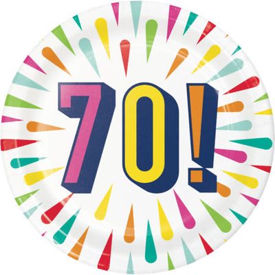 PLT7 SS 12/8CT 70 BIRTHDAY BURST