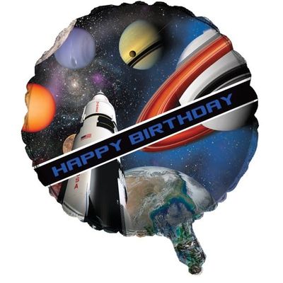 1CT 18" SPACE BLAST 18" FOIL BALLOON 1CT 18" SPACE BLAST 18" FOIL BALLOON