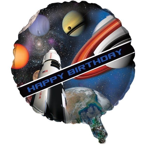 1CT 18&quot; SPACE BLAST  18&quot; FOIL BALLOON