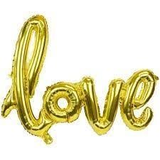 Love Script Air Filled gold Love Script Air Filled gold