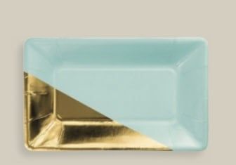 PLATE 9 RECT FOIL 6/8CT MINT