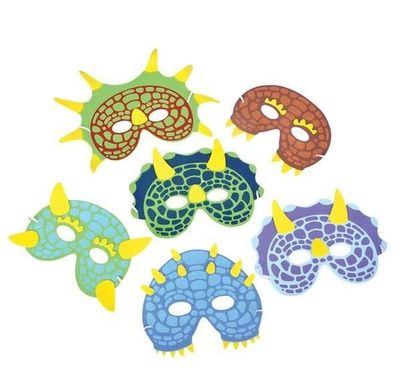 7.5" DINOSAUR FOAM MASKS