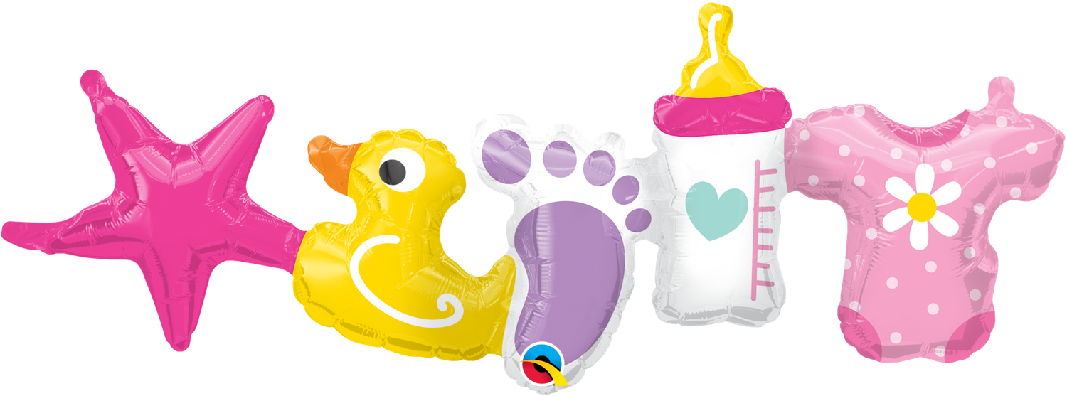 BABY GIRL GARLAND 41" balloon BABY GIRL GARLAND 41" balloon