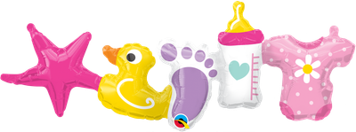 BABY GIRL GARLAND 41" balloon BABY GIRL GARLAND 41" balloon