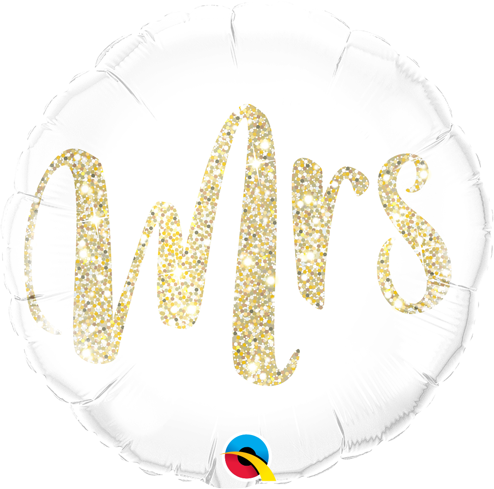 MRS. GLITTER GOLD 18&quot; BALLOON