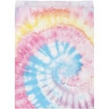 TREAT BAGS LG 8CT TIE DYE PARTY TREAT BAGS LG 8CT TIE DYE PARTY