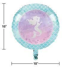 1CT 18&quot; MERMAID SHINE  FOIL BALLOON
