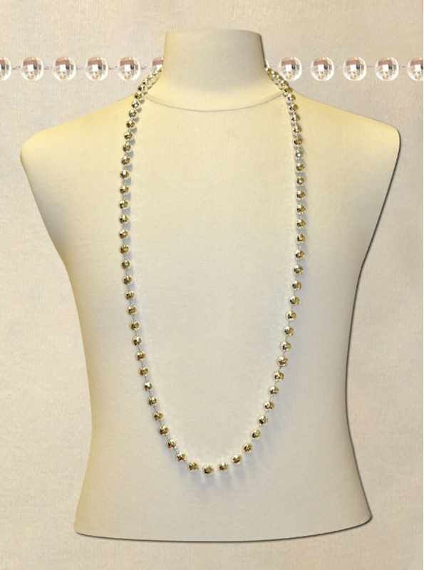 48&quot; 12mm Globe Silver Metallic Beads 3/PKT ­