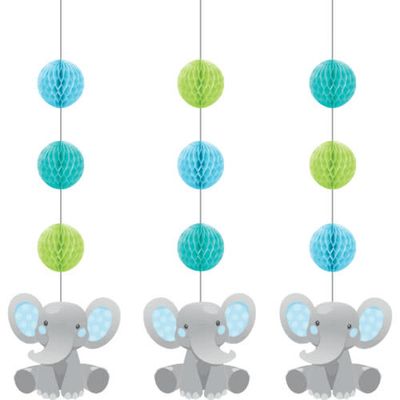 Hanging Cutouts 3CT BOY ENCHANTING ELEPHANTS Hanging Cutouts 3CT BOY ENCHANTING ELEPHANTS
