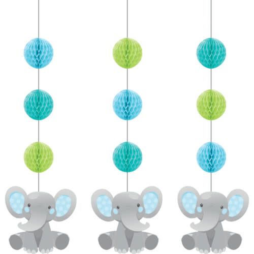 Hanging Cutouts 3CT BOY ENCHANTING ELEPHANTS Hanging Cutouts 3CT BOY ENCHANTING ELEPHANTS