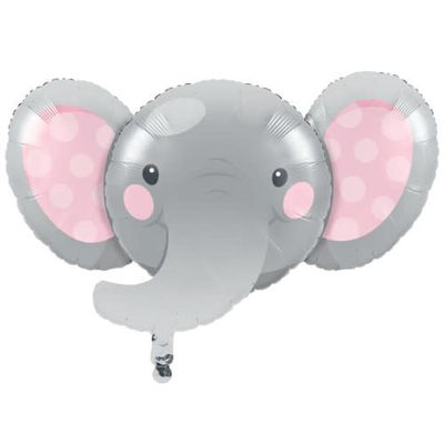 GIRL ENCHANT ELEPHANT 24&quot; FOIL BALLOON