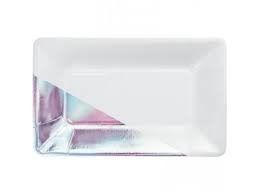 PLATE 9 RECT FOIL 8CT IRIDESCENT