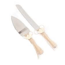 CAKE KNIFE BURLAP SET CAKE KNIFE BURLAP SET