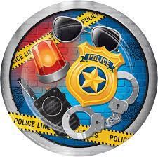 Plate 9” 8CT POLICE PARTY Plate 9” 8CT POLICE PARTY
