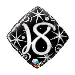 18 ELEGANT SPARKLES & SWIRLS BALLOON 18 ELEGANT SPARKLES & SWIRLS BALLOON