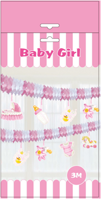 Garland Pink & White Garland Pink & White