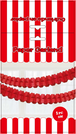 Paper Garland 1 Pc Red Paper Garland 1 Pc Red