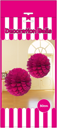 Decoration Balls 2 Pcs dark Pink Decoration Balls 2 Pcs dark Pink