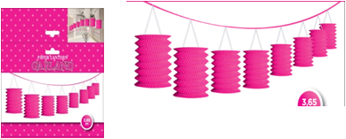 Lantern Garland Hot Pink Lantern Garland Hot Pink
