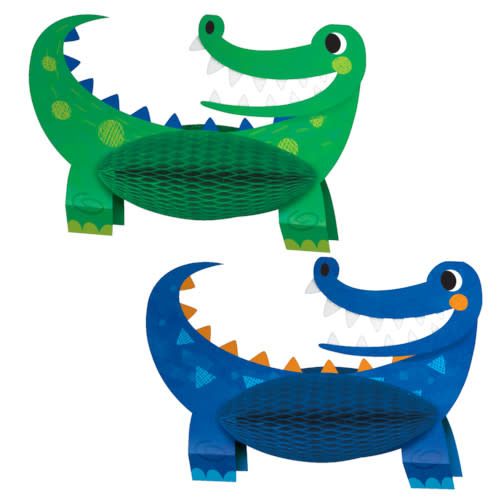 CENTER PIECE  3D 2/CT ALLIGATOR PARTY