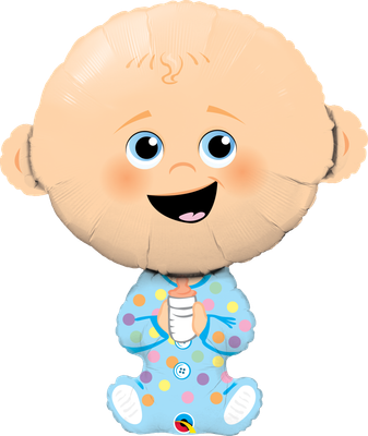 BABY BOY-LIGHT SKIN TONE 38" BALLOON BABY BOY-LIGHT SKIN TONE 38" BALLOON