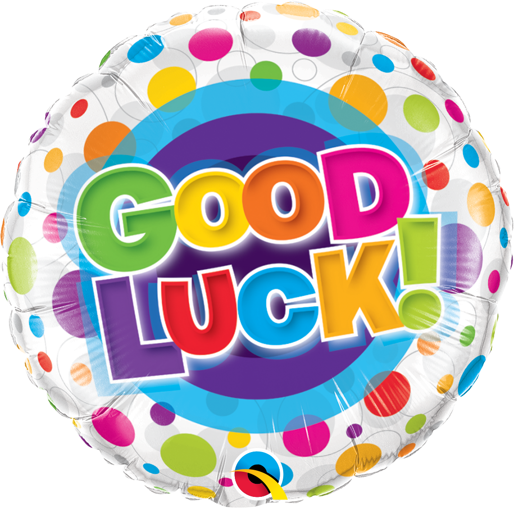 GOOD LUCK COLORFUL DOTS