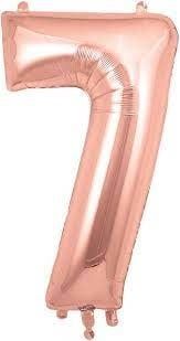 7 ROSE NUMBER BALLOON 7 ROSE NUMBER BALLOON