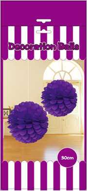 Decoration Balls 2 Pcs Purple Decoration Balls 2 Pcs Purple