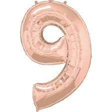 NUMBER NINE ROSE GOLD 34&quot; BALLOON