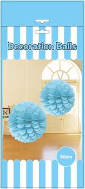 Decoration Balls 2 Pcs Baby Blue