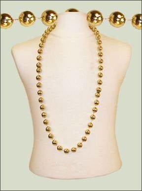 48" 18mm Round Metallic Gold BEADS 48" 18mm Round Metallic Gold BEADS