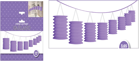 Lantern Garland Lilac Lantern Garland Lilac