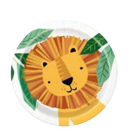 Animal Safari lion plate