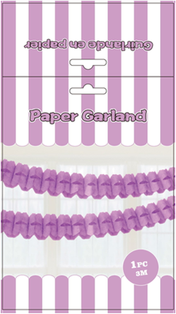 Paper Garland 1 Pc Lilac Paper Garland 1 Pc Lilac