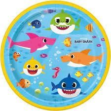 BABY SHARK 8 7" Plates BABY SHARK 8 7" Plates