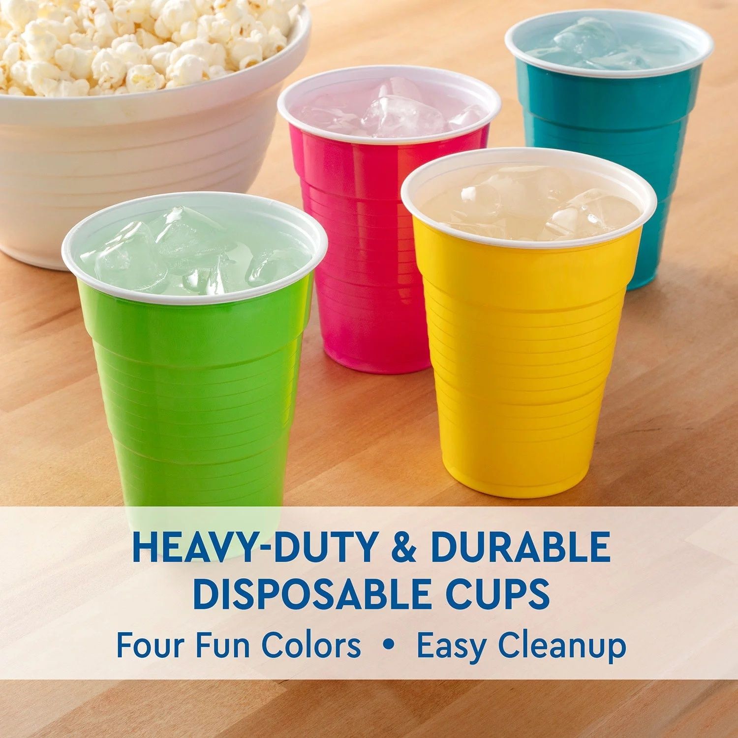 Premium Quality Cups, Spring Colors 18 oz./ 20PKT