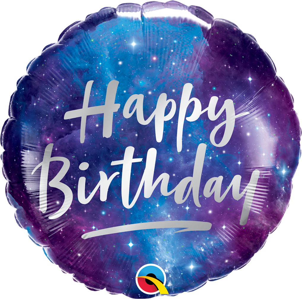 BDAY GALAXY 18&quot; BALLOON