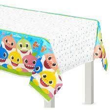 BABY SHARK 1  Plastic Tablecover 54&quot; x 84&quot;
