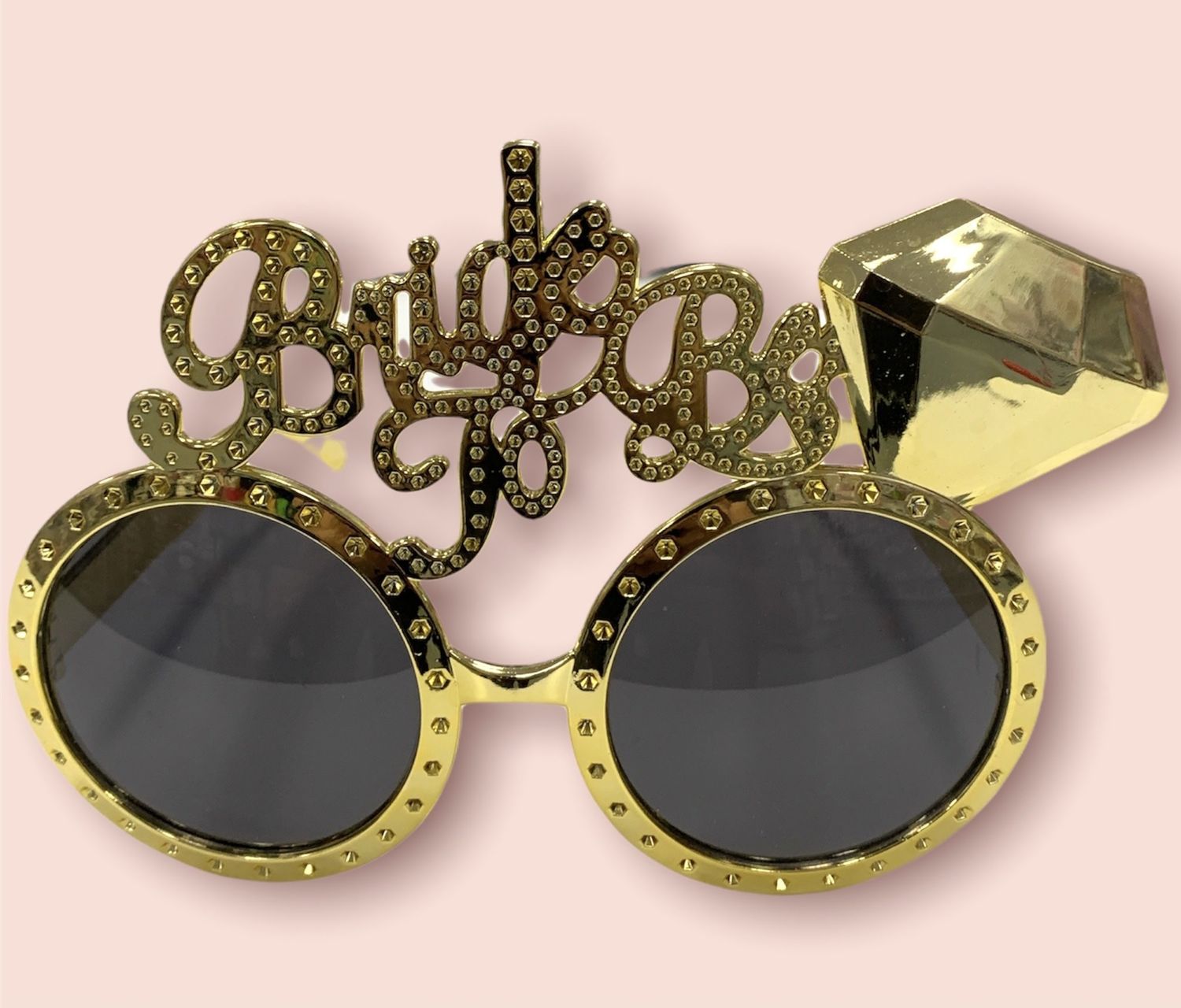 BRIDE TO BE WITH DIAMOND GOLD  SUNGLASSES