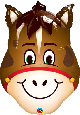 HILARIOUS HORSE Foil Balloon in the stick HILARIOUS HORSE Foil Balloon in the stick