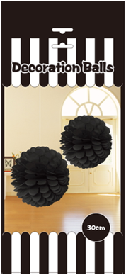 Decoration Balls 2 Pcs Black Decoration Balls 2 Pcs Black