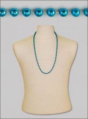 33" 7mm Round Metallic Turquoise BEADS 6/PKT 33" 7mm Round Metallic Turquoise BEADS 6/PKT