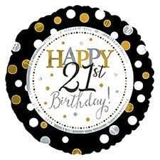 HAPPY BIRTDAY 21 18" BALLOON HAPPY BIRTDAY 21 18" BALLOON