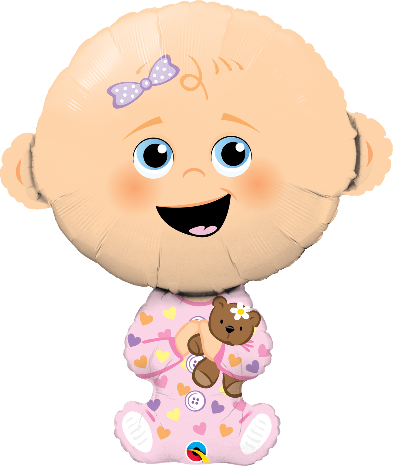 BABY GIRL-LIGHT SKIN TONE 38&quot;  BALLOON